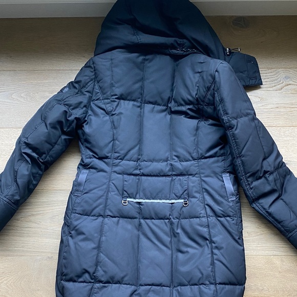 Peuterey Blue Puffer Jacket with Fur Collar - Picture 4 of 5